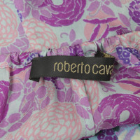Roberto Cavalli Camicetta di seta con motivo floreale