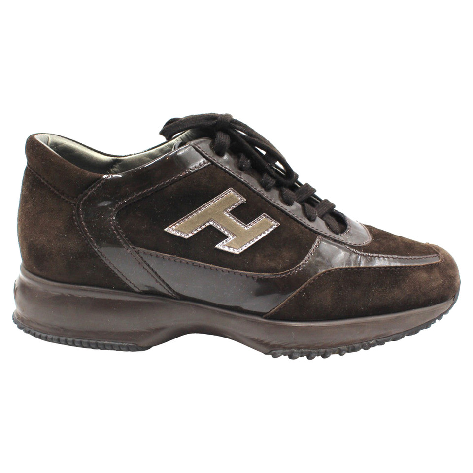 Hogan Trainers Suede in Brown