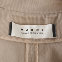 Marni Jacke/Mantel aus Baumwolle in Beige