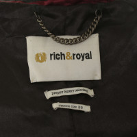 Rich & Royal Giacca in pelle con maglia 