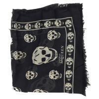 Alexander McQueen Zwarte schedel sjaal
