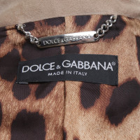Dolce & Gabbana Jasje van het leer in beige