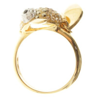 Swarovski Goldfarbener Ring