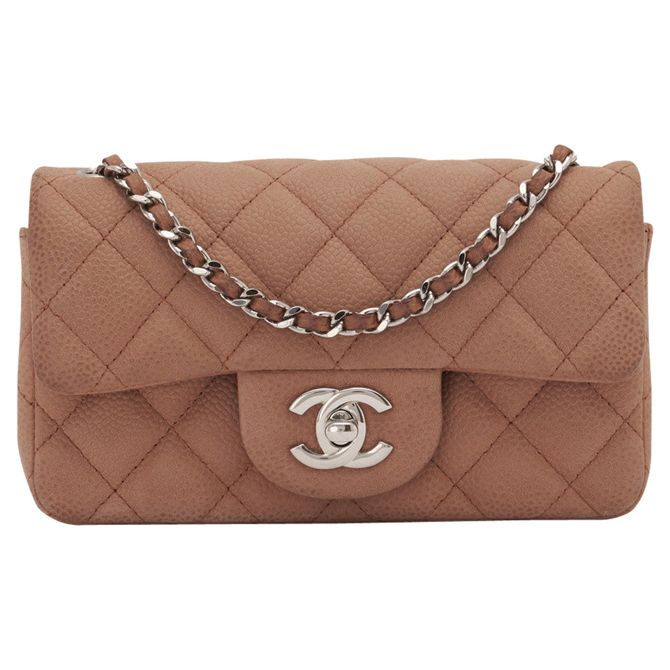 Chanel Petite Timeless aus Leder in Nude