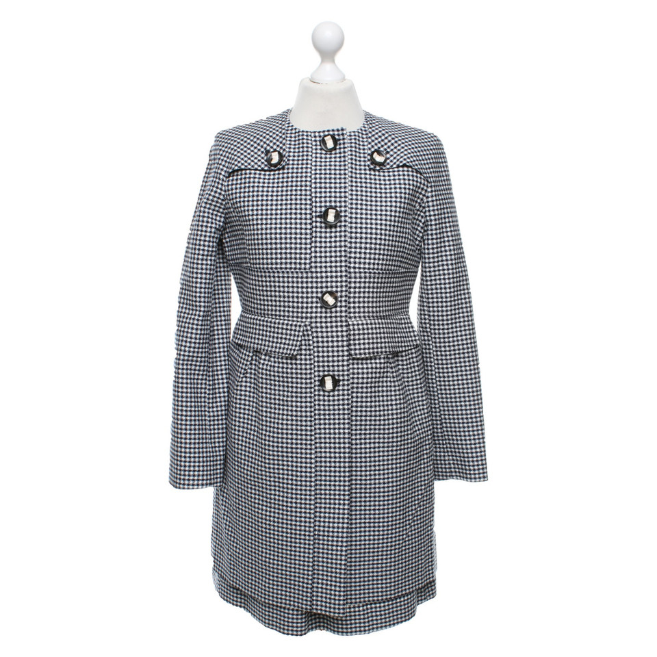 Red Valentino Coat & dress with plaid pattern