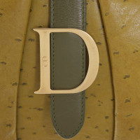 Christian Dior Saddle Bowling Bag Leather in Green