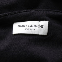 Saint Laurent Leather-trimmed pullover