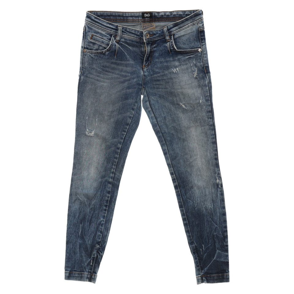 Dolce & Gabbana Jeans in Cotone in Blu