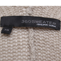 360 Sweater Knitted poncho in beige