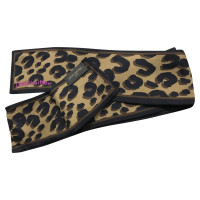 Louis Vuitton silk scarf with leopard print