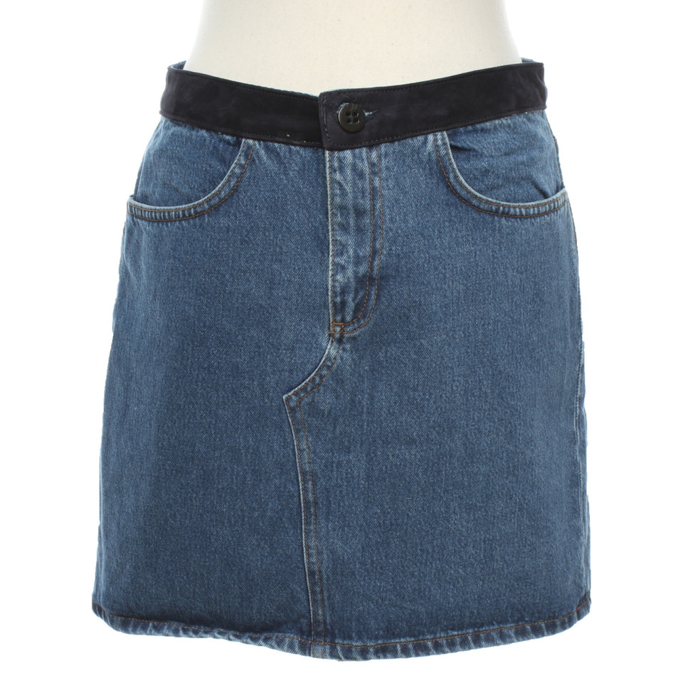 Victoria By Victoria Beckham Rok Katoen in Blauw