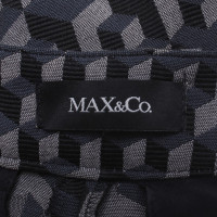 Max & Co Hose in Schwarz/Blau/Grau