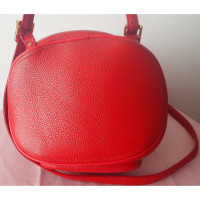 Mcm Leather backpack in red