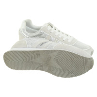 Versace Trainers Suede in Silvery