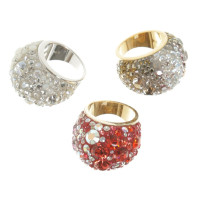 Swarovski 3 rings with gemstones