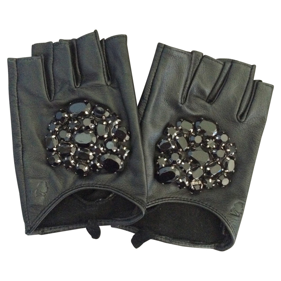 Karl Lagerfeld Lederen handschoenen