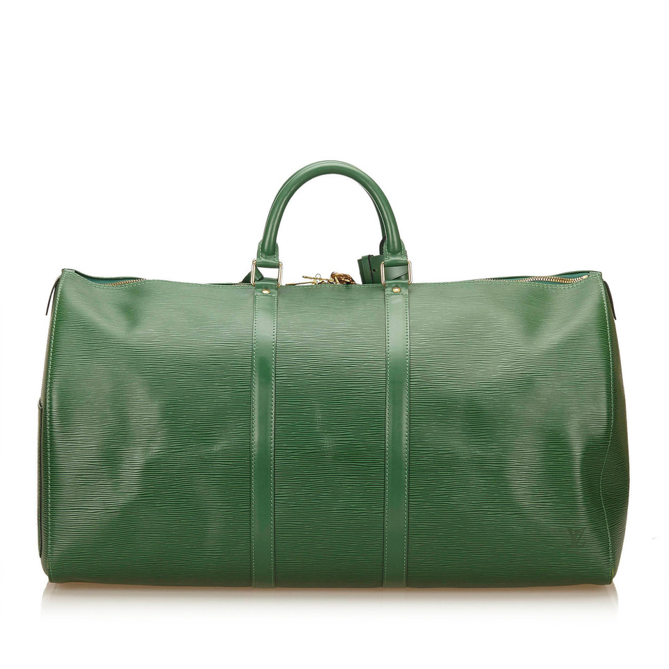 Louis Vuitton Keepall 55 Leather in Green
