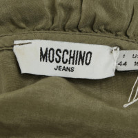 Moschino top in olive green