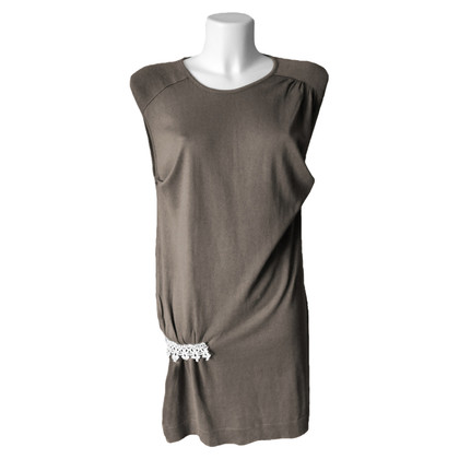 Stefanel Kleid aus Baumwolle in Braun
