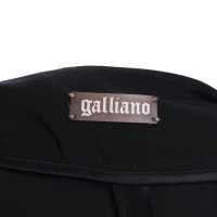 John Galliano Pantaloni Marlene in nero