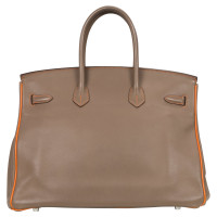 Hermès Birkin Bag 35 Leer in Grijs