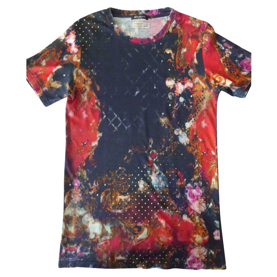 Balmain T-shirt with colorful motifs