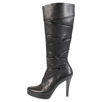 Free Lance Boots Leather in Black