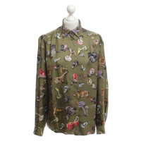 Hermès Zijden blouse met print