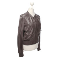 Halston Heritage Jacket/Coat Leather in Taupe