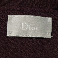 Christian Dior Wollen sjaal in Bordeaux