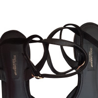 Dolce & Gabbana Sandals Leather in Black
