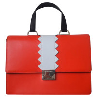 Emporio Armani Shoulder bag Leather in Red