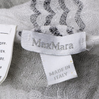 Max Mara Sciarpa in grigio / bianco
