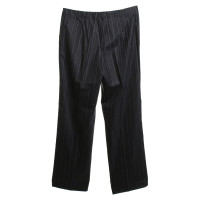 Gunex Pinstripe trousers in dark blue