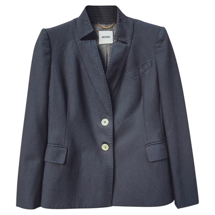 Moschino Jacket/Coat Wool in Blue