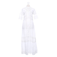 Love Shack Fancy Kleid aus Baumwolle in Weiß