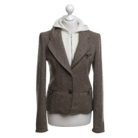 Woolrich Tweed Blazer In Brown