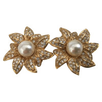 Christian Dior strass et perles Clip
