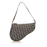 Christian Dior Jacquard Saddle Shoulder Bag