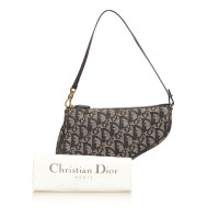 Christian Dior Jacquard Saddle Shoulder Bag