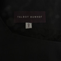 Talbot Runhof Samtkleid mit Materialpatch