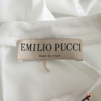 Emilio Pucci Robe en Coton en Blanc
