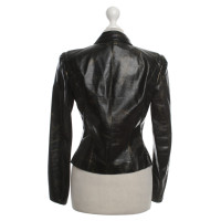Roberto Cavalli Leather Jacket in Black