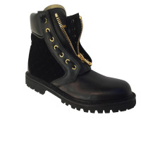 Balmain Leather Ankle Boots 38 EU