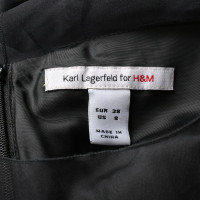 Karl Lagerfeld For H&M Jurk Zijde in Zwart