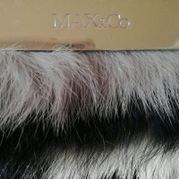 Max & Co cuir et fourrure clutch