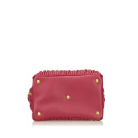 Miu Miu Gathered Leather Handbag