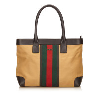 Gucci Web Canvas Handbag