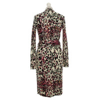 Diane Von Furstenberg Gebreide jurk met luipaard patroon