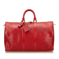 Louis Vuitton Keepall 45 Leather in Red